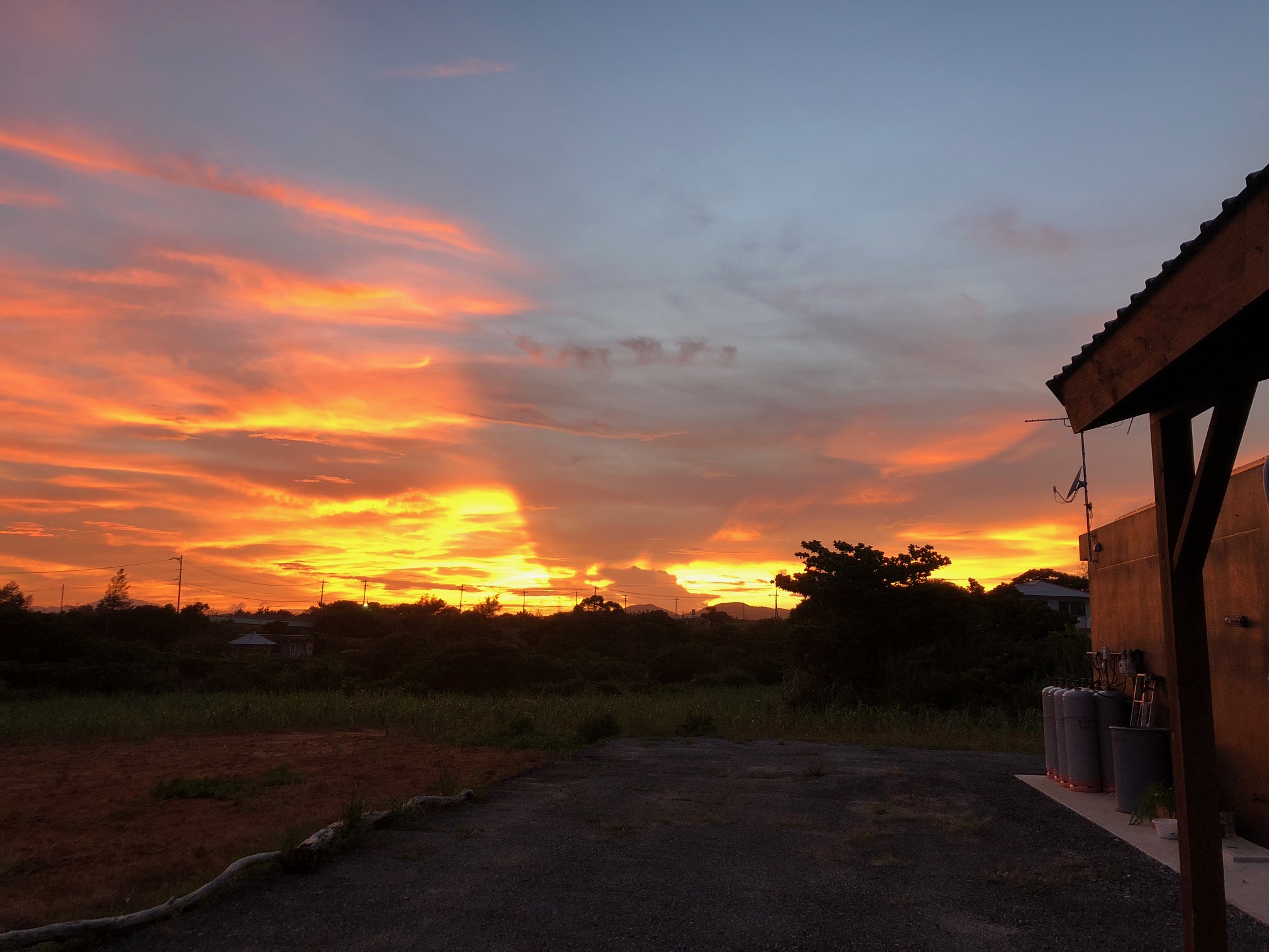 ウンケーの夕焼け